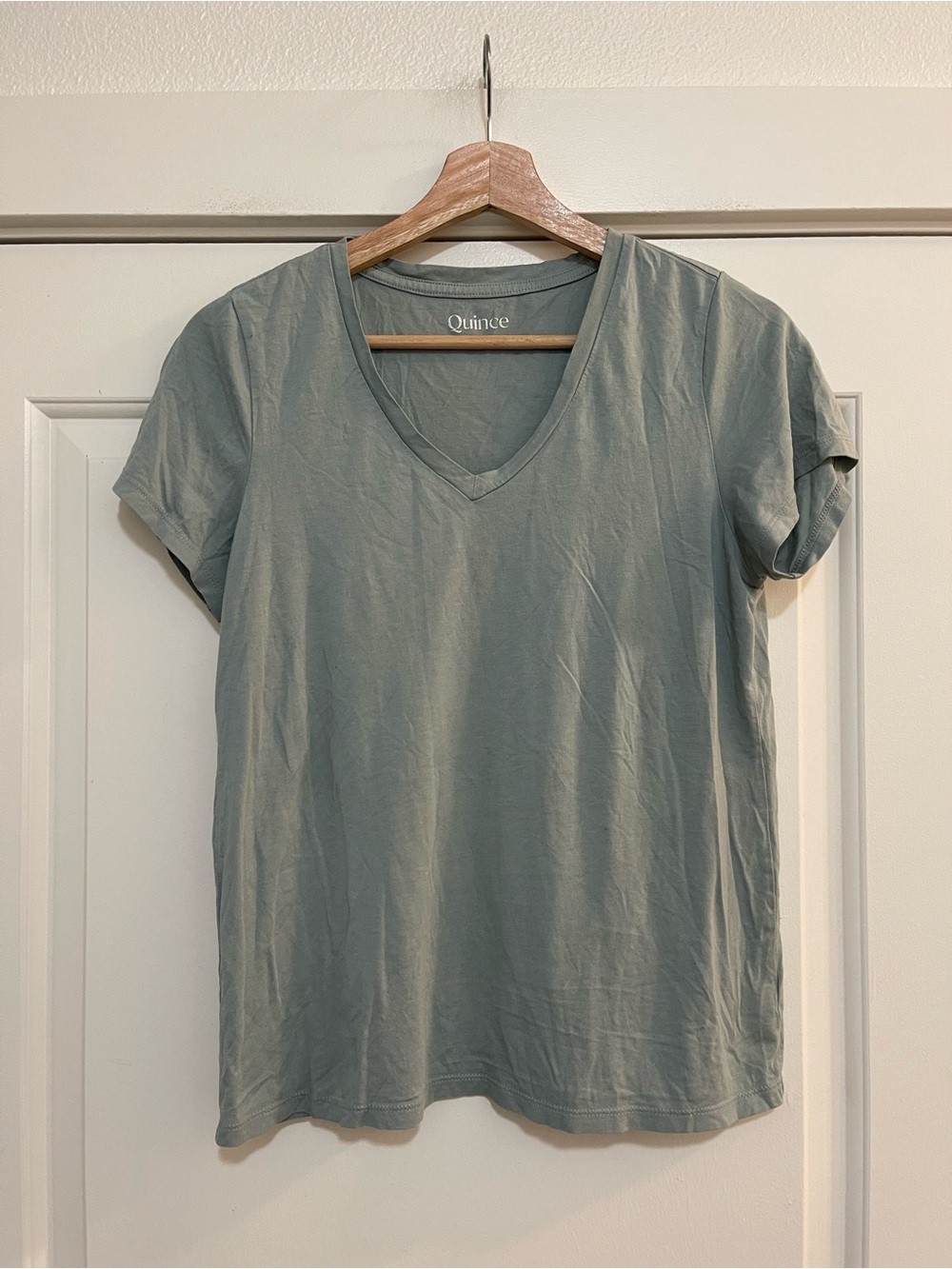 Quince Cotton Modal V-neck Tee